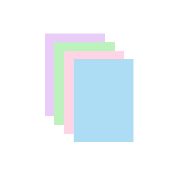 Format A5 - 120µm Couleurs pastelles