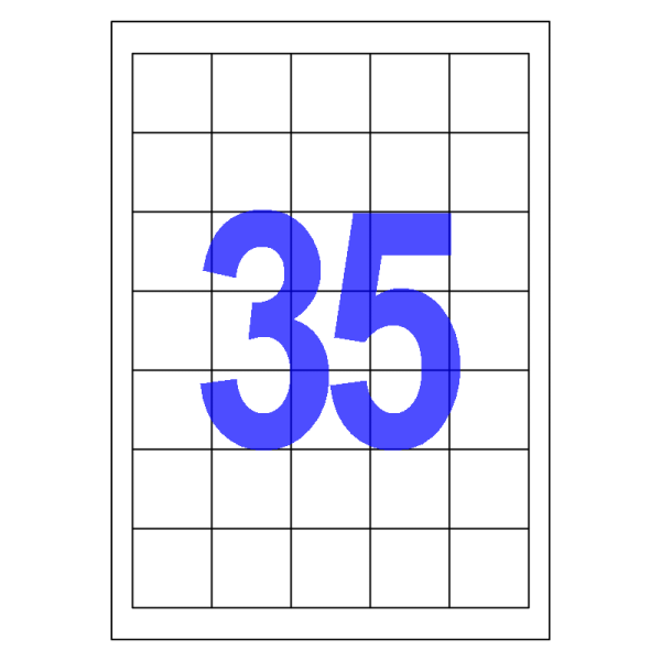 38x38mm - 3500 étiq./boîte
